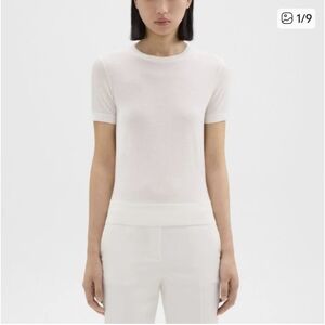 Theory White Tee Size Small